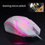 Ergonomique filaire souris de jeu bouton LED 2000 DPI USB ordinateur souris Gamer souris S1 silencieux Mause avec rétro-éclairage pour ordinateur portable