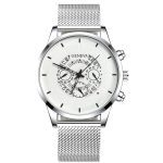 2020 montre pour hommes creux mode Ultra mince montres Date hommes affaires en acier inoxydable maille ceinture Quartz montre Relogio Masculino