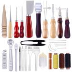 MIUSIE cuir artisanat poinçon outils Kit couture sculpture travail main couture selle Groover cuir artisanat outils ensemble Kit