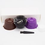 6 pièces adaptées pour Dolce Gusto café filtre tasse réutilisable café Capsule filtres pour Nespresso, avec cuillère brosse accessoires de cuisine