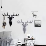 Crochet mural auto-adhésif tête de cerf | Crochet de porte mural, crochet de sac, clés support collant, support organisateur, accessoires maison 2019 #20