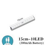 2020 LED veilleuse capteur de mouvement sans fil USB Rechargeable 20 30 40 50cm nuit lampe pour armoire de cuisine armoire applique