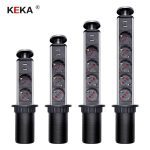 KEKA EU Plug 2/3/4/5 puissance Table de cuisine prise électrique prises de bureau puissance 1 Led + 2 charge USB étagère en aluminium
