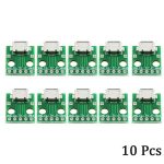 10 pièces MICRO USB à DIP adaptateur 5pin connecteur femelle B Type PCB convertisseur platine de prototypage commutateur carte SMT siège mère
