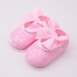 Bébé chaussures bébé fille doux chaussures doux confortable fond antidérapant mode Bow chaussures berceau chaussures 2019