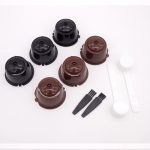 6 pièces adaptées pour Dolce Gusto café filtre tasse réutilisable café Capsule filtres pour Nespresso, avec cuillère brosse accessoires de cuisine