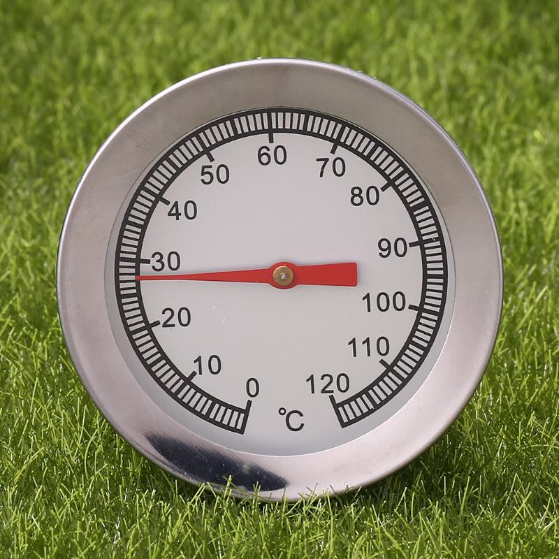 Thermomètre de four en acier inoxydable Thermomètre pour barbecue Grill  fumoir Thermomètre avec Gage 0-120°C HB007
