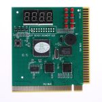 Testeur de carte mère de carte postale de Diagnostic d'analyseur de PC d'affichage à cristaux liquides de 4 chiffres avec le indicateur LED pour la carte Mian d'autobus de PCI d'isa