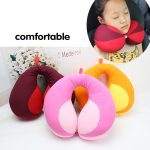 Newbron-oreiller de voyage pour enfants | En forme de U, coussin d'air, pour appui-tête de voiture, soutien-tête de bébé