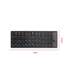 Mode russe lettres clavier couverture autocollant étanche givré PVC pour ordinateur portable bureau clavier clavier ordinateur portable