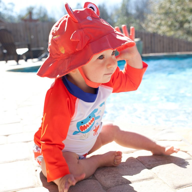 Ensemble De Bain Enfant Gymboree - Tongs, Chapeau De Soleil, Taille 8 (2-3 Ans), Neuf Avec étiquettes