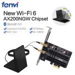 Double bande 2974Mbps Wifi6 Intel AX200 PCIe sans fil adaptateur Wifi 2.4G/5Ghz 802.11ac/ax Bluetooth 5.0 AX200NGW carte ordinateur de bureau