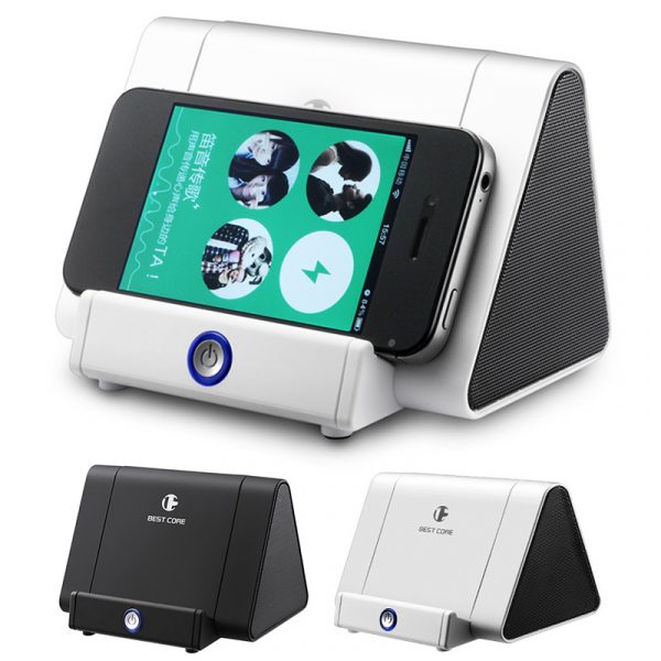 Haut-parleur stéréo sans fil | Mini haut-parleur multifonction, support de musique pour téléphone, support de téléphone, haut-parleur pour téléphone iPhone Andriod