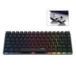 Clavier mécanique rvb Mini 82 touches disposition bleu noir commutateurs filaire clavier mécanique Portable Mini clavier de jeu