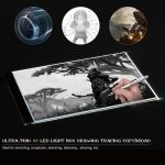 Tablette graphique A4 LED traçage boîte lumineuse conseil Art tatouage dessin Pad Table trois niveaux pochoir affichage 24*14.8cm