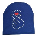 Nouveau printemps automne bébé chapeau mignon oreille coton filles casquette écharpe infantile chapeaux doigt amour enfants garçons bonnet tricoté hiver enfants chapeau