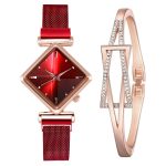 Montre à Quartz Simple créative de luxe robe pour femme en acier maille montres nouvelle horloge dames Bracelet montre Relogios Feminino