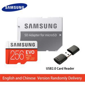 SAMSUNG Micro SD card Memory Card 256GB EVO+ EVO Plus Class10 TF Card C10 100MB/S SDXC UHS-1 Storage Device Phone Cards 2017 New