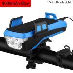 TRLIFE Multifunction 4 IN 1 Bicycle Light Powerful Bike Flashlight Bike Horn Power Bank Bicycle Front Light as Phone Holder