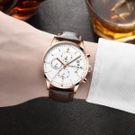 2019 relogio masculino montres hommes mode Sport boîte en acier inoxydable en cuir bande montre Quartz affaires montre-bracelet reloj hombre