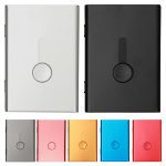 Ultra Mince En Acier Inoxydable Coulissante porte-carte d'identité Hommes Étuis pour Cartes de visite Femmes Élégantes En Métal de Main-poussée De La Carte Bancaire Boîte