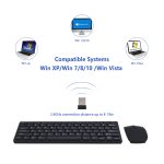 2.4G sans fil Bluetooth clavier avec souris pour tablette ordinateur portable iPad téléphone intelligent Support IOS Android téléphone russe espagnol