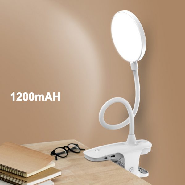 Pince sans fil lampe de Table étude tactile 1200mAh Rechargeable LED lecture lampe de bureau USB Table lumière Flexo lampes Table nouveau