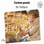 Sim 99/300/500/1000/1500 pièces Photo personnalisé en bois personnalisé Puzzle image bricolage jouets pour adultes décoration à collectionner
