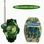 2 pièces enfants Simulation militaire montre interphone électronique talkie-walkie enfants Portable interactif Radio activité de plein air jouets