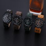 2020 Vintage classique montre hommes montres en acier inoxydable étanche Date bracelet en cuir Sport Quartz armée Relogio masculino reloj