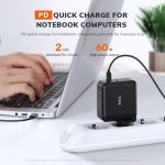 TOPK 60W USB Charger Quick Charge 3.0 USB Type C PD Charger Fast Phone Charger for iPhone Samsung iPad Pro Macbook Wall Charger
