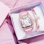 Femmes diamant montre étoilé luxe Bracelet ensemble montres dames décontracté Bracelet en cuir Quartz montre-Bracelet Zegarek Damski livraison directe