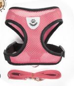 Maille petit chien harnais et laisse ensemble chiot chat gilet harnais pour carlin bouledogue Arnes Perro chat chien harnais gilet petshop #15