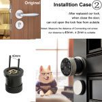 Smart Lock Fingerprint Biometric Door Lock Keyless Touchscreen Keypad Card Electronic Digital Door Lock with TT lock app