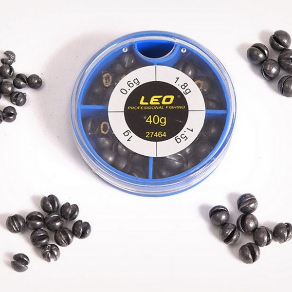 4 modèles bleu boîte tête plomb plombs balle poids plombs poids Terminal matériel de pêche en eau profonde