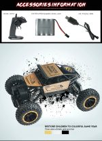 1:16 Rc voiture 4wd conduire escalade hors route véhicule 2.4G Radio Rock chenille jouets éducatifs pour enfants télécommandés voiture camions
