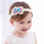 Bandeau style coréen pour nouveau-né | Accessoires de cheveux, bandeau avec fleurs, pour bébés filles, accessoires de cheveux, accessoire de photos photographiées et soi-même pour enfants