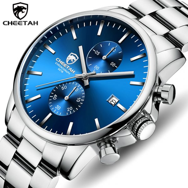 Hommes montre guépard haut marque de luxe affaires montre-bracelet mode décontracté acier inoxydable sport étanche horloge Relogio Masculino