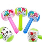 2 pièces nouveau chaud mignon dessin animé gonflable marteau Air marteau avec cloche enfants enfants exploser fabricant de bruit jouets couleur aléatoire