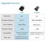 USB Bluetooth 5.0 émetteur récepteur 3 en 1 EDR adaptateur Dongle 3.5mm AUX pour TV PC casque maison stéréo voiture HIFI Audio