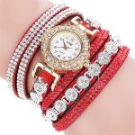 Montres à Quartz femmes montres accessoires de luxe mode décontracté analogique Quartz strass Bracelet montre cadeau livraison gratuite Z5
