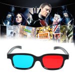Nouveau rouge bleu 3D lunettes noir cadre pour dimensionnel anaglyphe TV film DVD jeu vidéo lunettes 3d lunettes pour projecteur Dlp JSX