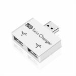 Mini USB Portable Hub à 2 ports chargeur Hub adaptateur USB séparateur pour téléphone tablette ordinateur USB HUB chargeur adaptateur