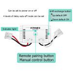 Interrupteur à capteur tactile mural 433Mhz 90-250V | Interrupteur d'éclairage standard général, commutateur d'alimentation de commutation en verre de cristal, commutateur à 1 voie
