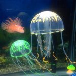 Aléatoire artificiel Aquarium méduse ornement décor brillant effet Aquarium décoration aquatique fournitures pour animaux de compagnie accessoires pour la maison