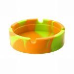 Cendrier circulaire en Silicone | Nouveau cendrier en Silicone, psychedelique doux rond, support de fumée de verre, cendrier sur mesure porte-Cigarette