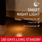 Intellig LED veilleuse Mini capteur de lumière contrôle batterie Charge veilleuse lampe pour enfants enfants salon chambre éclairage