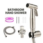 Toilette à main Bidet robinet pulvérisateur inox salle de bain main Bidet Spraye ensemble toilette auto nettoyage pomme de douche pas de poinçon