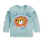 9-24M unisexe printemps automne T-shirts bébé garçon fille à manches longues col rond t-shirt coton bébé vêtements enfant en bas âge fille T-shirts enfants T-shirts