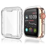 Housse de montre pour Apple Watch series 5 4 3 2 1 étui 42mm 38m 40mm 44mm mince protecteur de boîtier en TPU pour iWatch 4 44mm